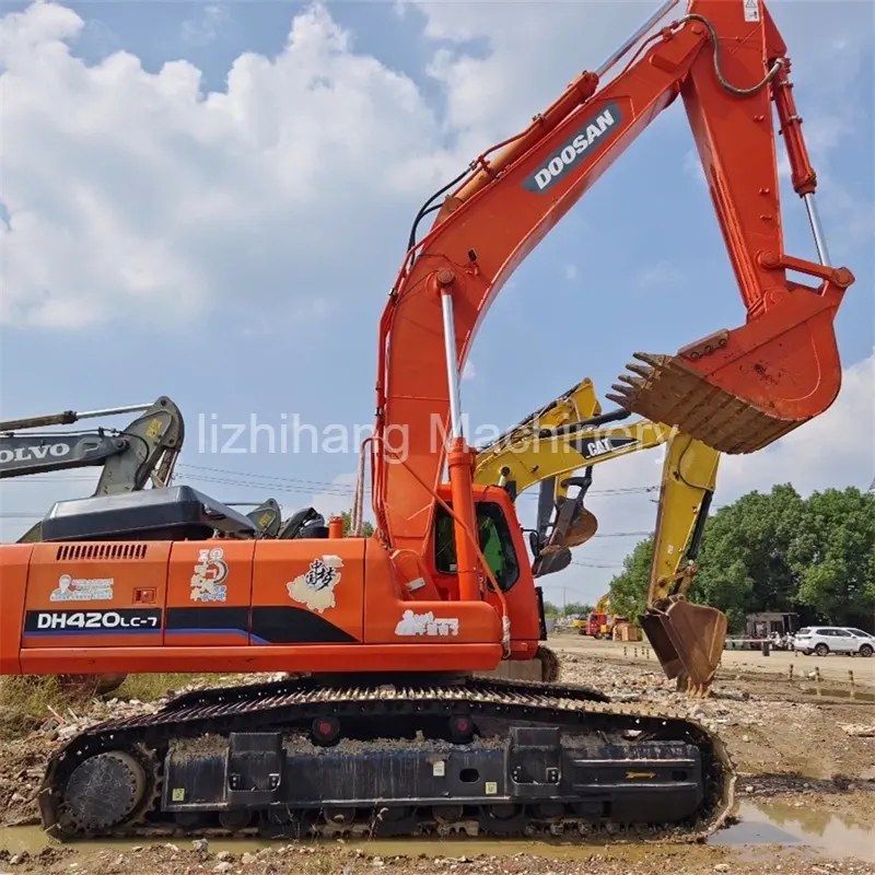 90% New Second-hand DH420LC-7 Excavator With Bigger Bucket Size