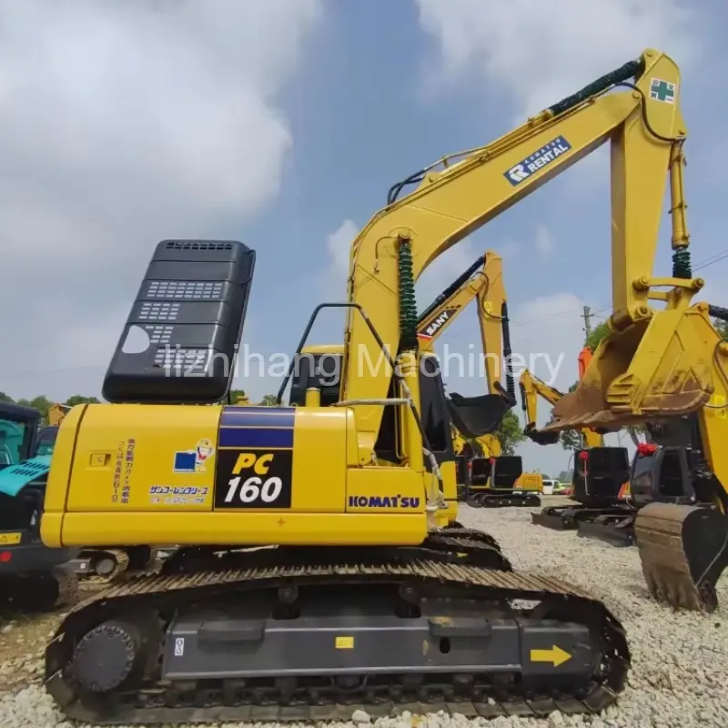 Excavadora Komatsu PC160 usada en buen estado, suministro global