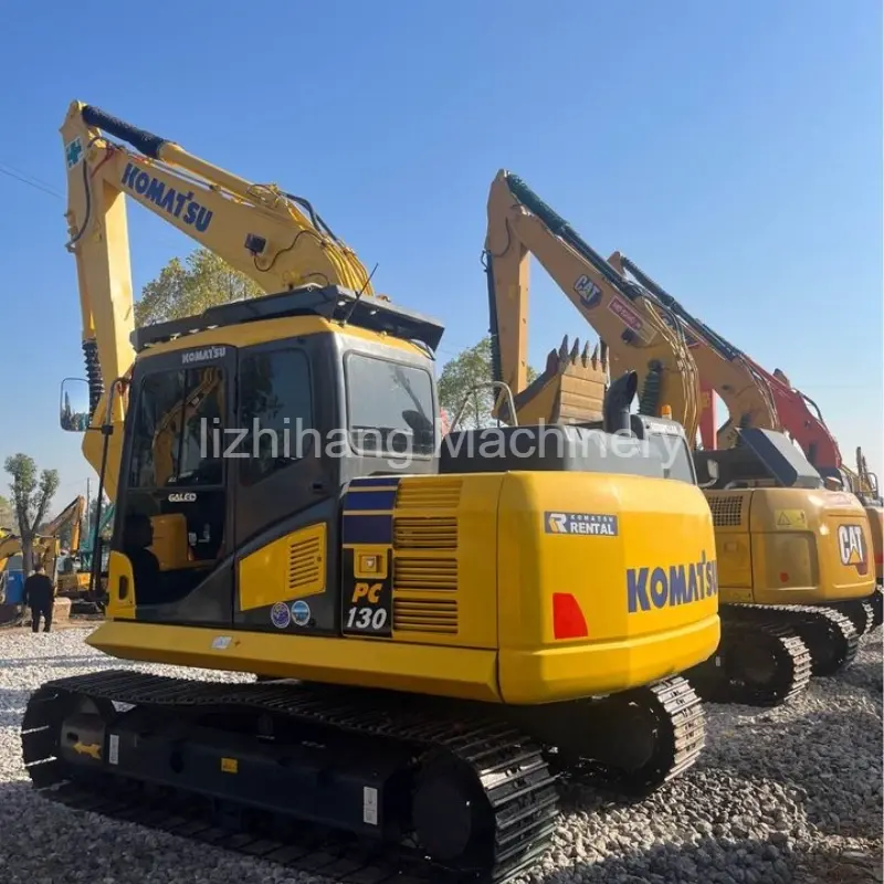 Excavadora Komatsu PC130-7 Máquinas de construcción usadas de alto rendimiento y costo