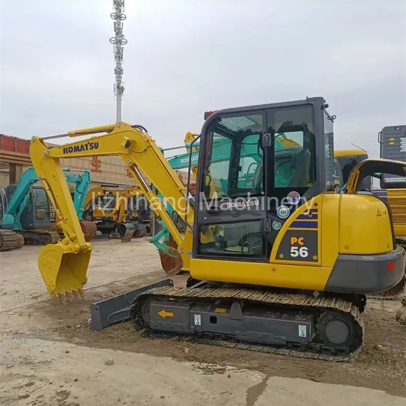 Low Price Komatsu PC56 Excavator Used Construction Equipment