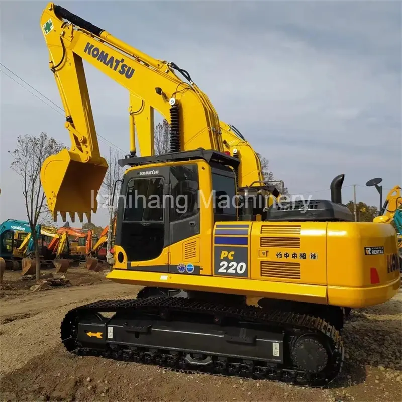 Fournisseur de pelles sur chenilles durables Komatsu PC220 d'occasion